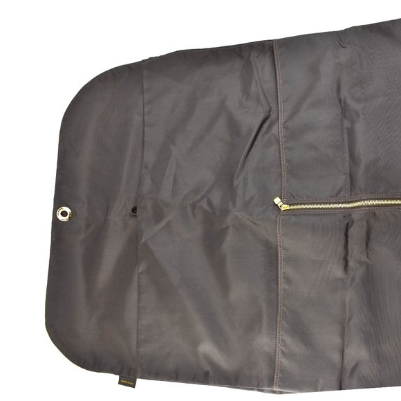 LOUIS VUITTON: Brown "LV" Logo, Long Garment Cover/Bag w/ Shoe Pouch (ow) - Picture 9 of 10